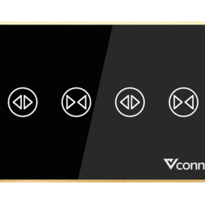 Công tắc rèm đôi viền nhôm