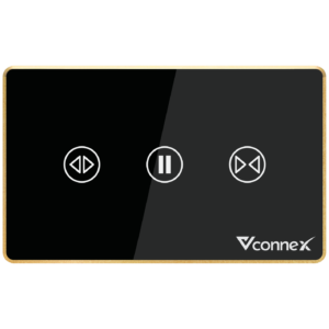 Công tắc rèm đơn viền nhôm